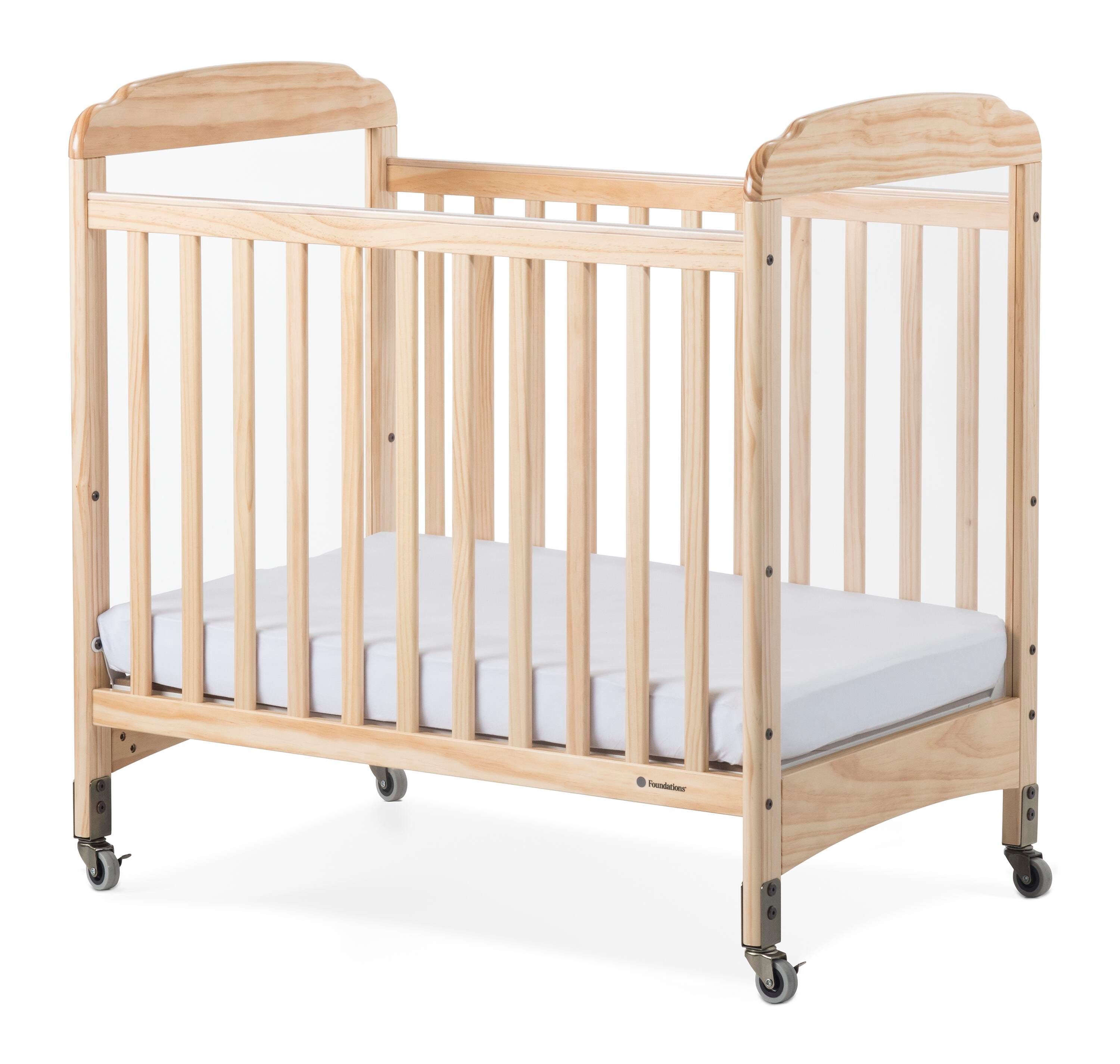 Foundations Serenity Fixed Side Clearview Crib, 39-1/4 x 26-1/4 x 40 Inches, Natural 1595262